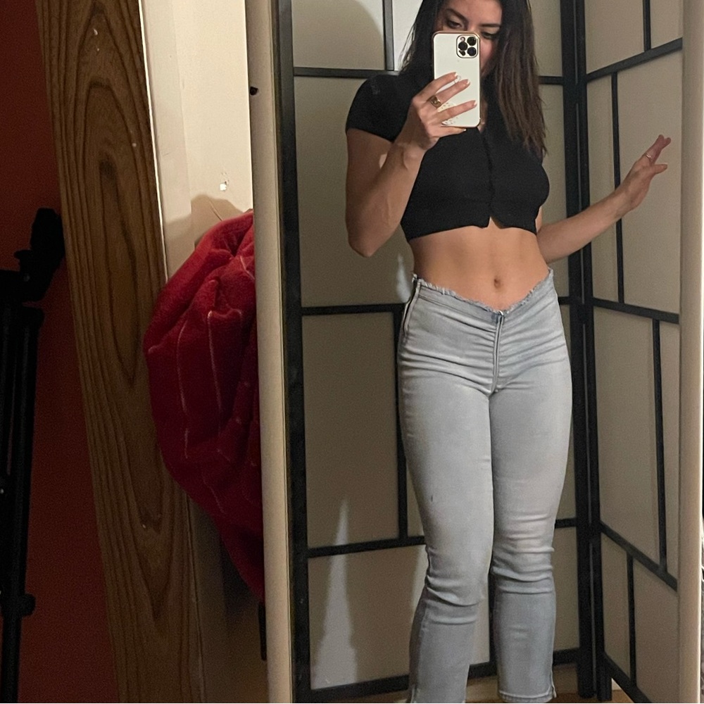 IAM GIA Low Riding Light Blue Wash Jeans
